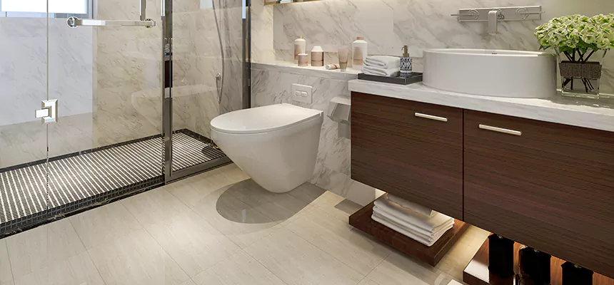 Burst Pipe Bathroom Cleanup in Drexel Hill