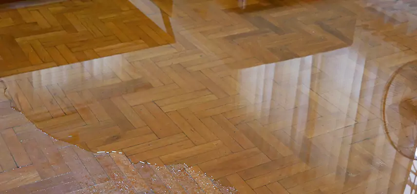 Laminate Wood Floor Water Damage Repair in Drexel Hill